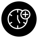 Plus hours icon