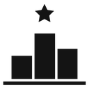 Podium star 4 icon