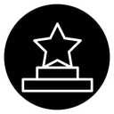 Podium star icon