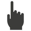 Pointing hand icon
