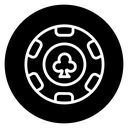 Poker chip icon