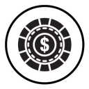 Poker chip icon