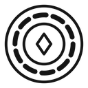 Poker chips icon