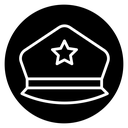 Police cap icon