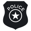 Police officer badge 2 icon