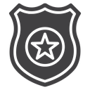 Police officer badge 3 icon