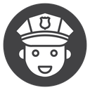 Police Officer Face icon