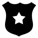 Police Shield Star icon