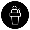 Politician speaker icon