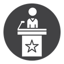 Politician speaker icon