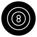 Pool 8 ball icon