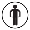 Poor person empty pockets icon