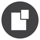 Pop Up Window Black Filled icon