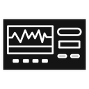 Portable electrocardiogram icon