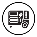 Portable power generator icon