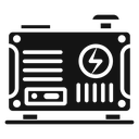 Portable power generator icon