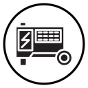 Portable power generator icon