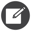 Post Edit Pencil Black Filled icon