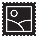 Postage stamp icon