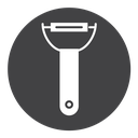 Potato peeler Black Filled icon