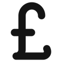 Pound Black Filled icon