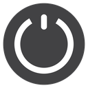 Power Standby Symbol Black Filled icon