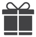 Present gift box icon