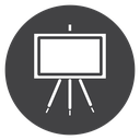 Presentation Board Black Filled icon