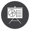 Presentation Black Filled icon