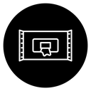 Presentation Screen Black Filled icon