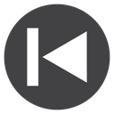 Previous Black Filled icon