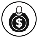 Price tag Black Filled icon
