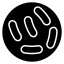 Probiotics bacteria Black Filled icon