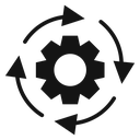 Processing Black Filled icon