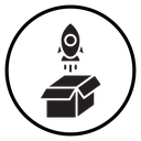 Product release Black Filled icon