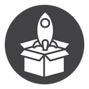 Product release Black Filled icon
