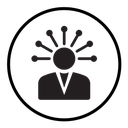 Productive man icon