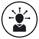 Productive man icon