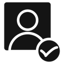 Profile check icon