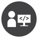 Programmer Black Filled icon