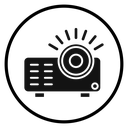 Projector Black Filled icon