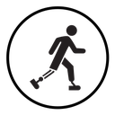Prosthetic leg icon