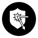 Protection from attack icon