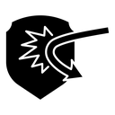 Protection from attack icon