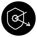 Protection from attack icon