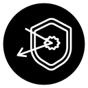 Protection from attack icon