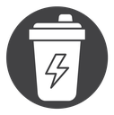Protein shake Black Filled icon