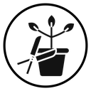 Pruning Black Filled icon