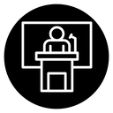 Public speaker icon