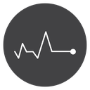 Pulse Black Filled icon